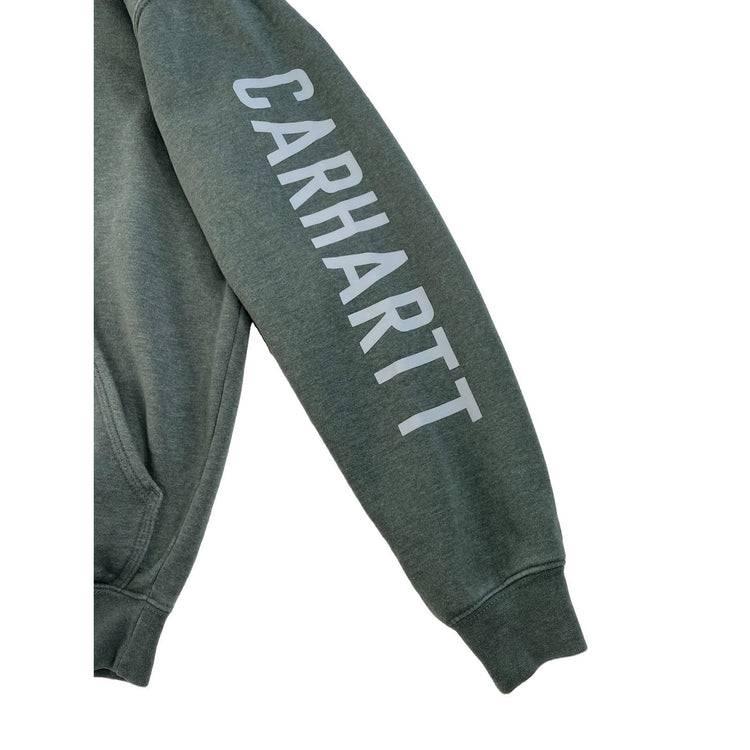 Mens Carhartt Gray Loose Fit Hoodie Size Small