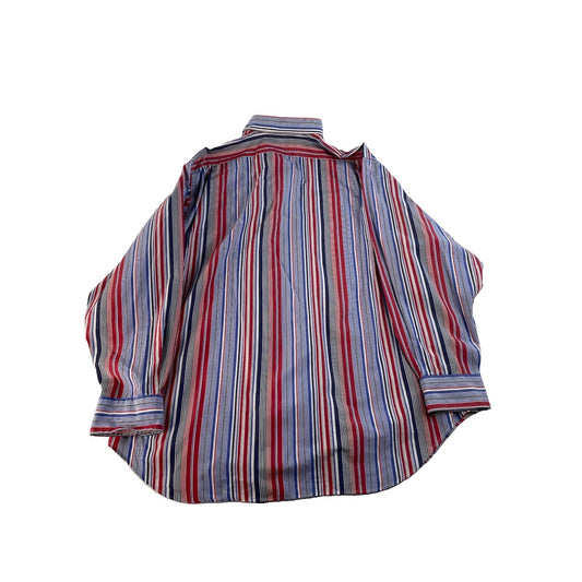 Men Polo Ralph Lauren Philip Striped Button Down Shirt Red Blue Size 18