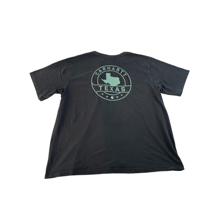 Mens Carhartt Relaxed Fit Texas Graphic T-Shirt Black Size 2XL