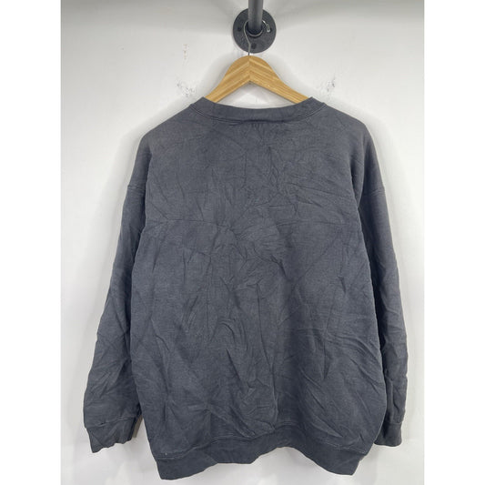 Rare Vintage NIKE Oval Swoosh Pullover Crewneck Sweatshirt 90s 2000s Black L