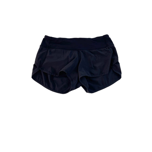 Women's Lululemon Speed Up or Track That Black Running Shorts Size 4