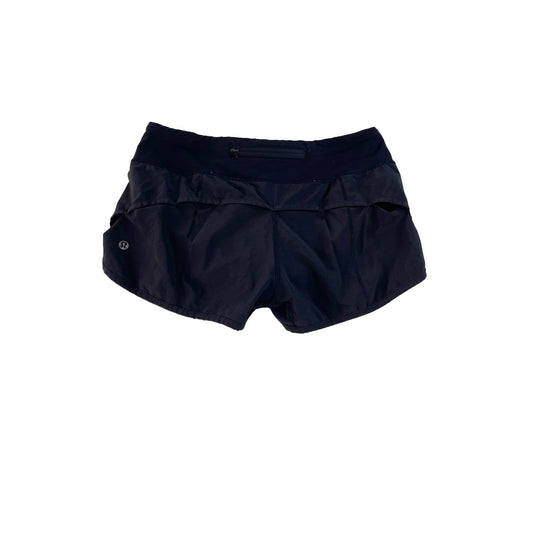 Women's Lululemon Speed Up or Track That Black Running Shorts Size 4