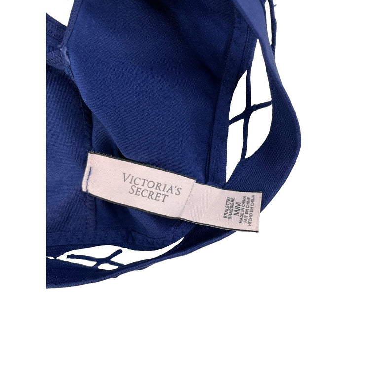 Women's Victoria's Secret Navy Blue Strappy Bralette, Size M