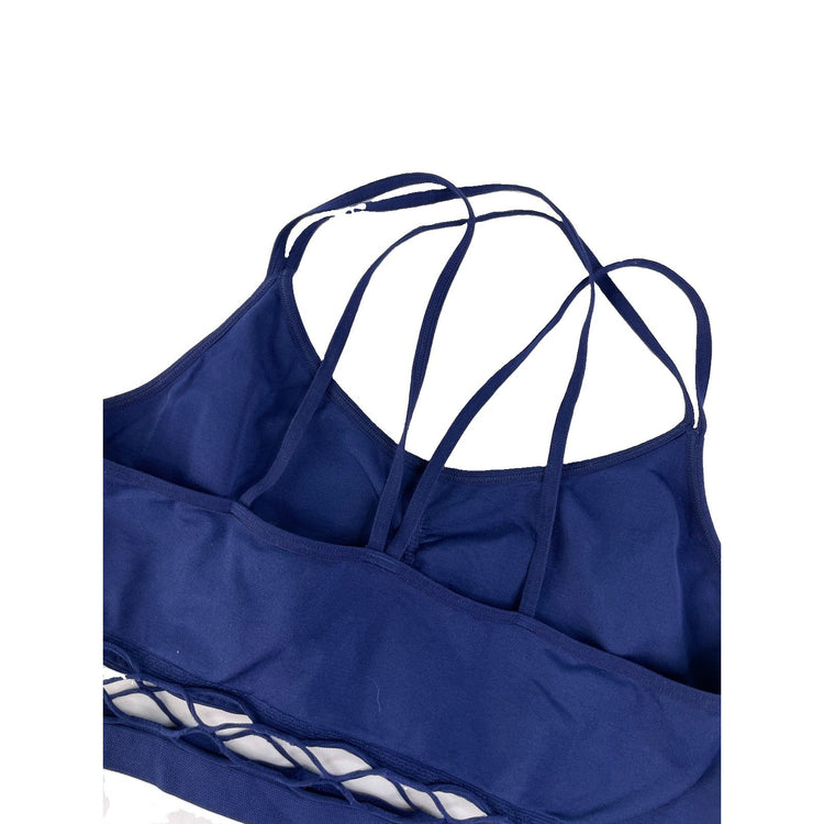 Women's Victoria's Secret Navy Blue Strappy Bralette, Size M
