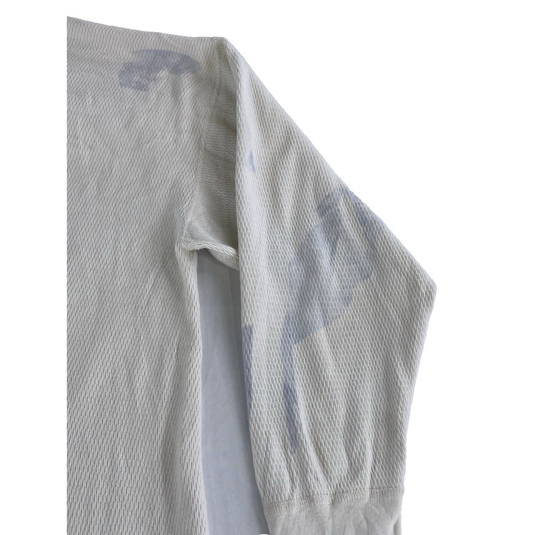 Mens Carhartt White Whip Nelson Waffle Knit Long Sleeve T Shirt Size Medium