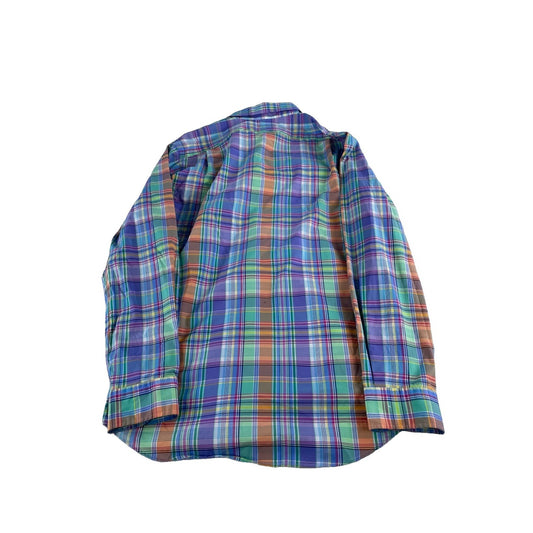 Mens Polo Ralph Lauren Multicolored Plaid Button Down Shirt Size Large