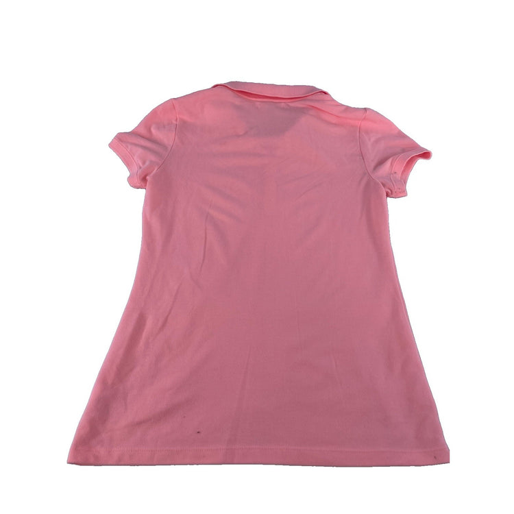 Womens Aeropostale Pink "A87" Embroidered Polo Shirt Size Large