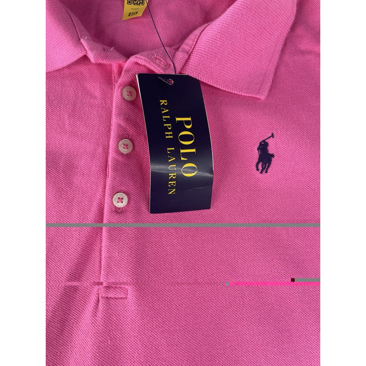 Girls Polo Ralph Lauren Pink Drop Waist Polo Dress Size L/G 12-14