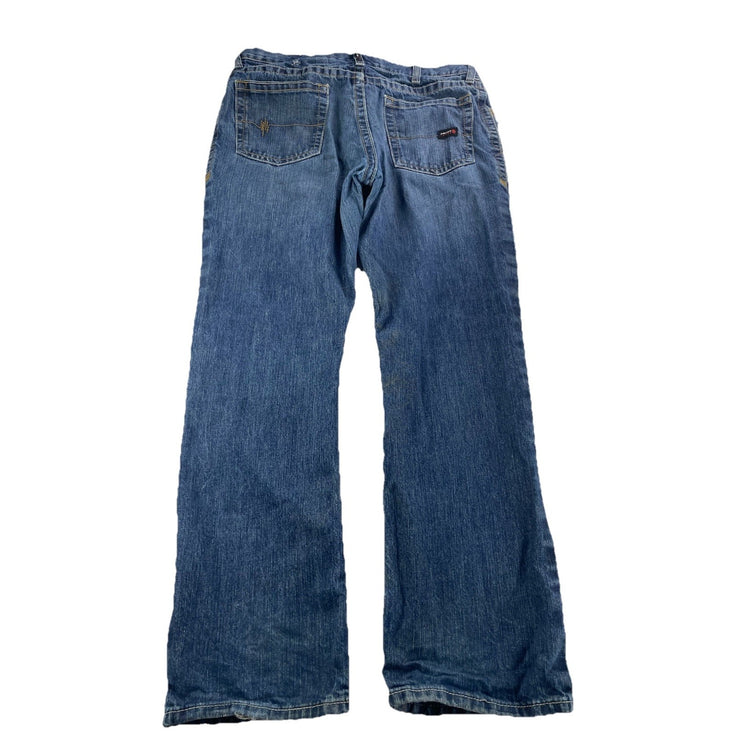 Men’s Ariat FR Relaxed Bootcut Blue Jeans Size 36/32