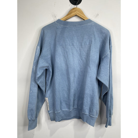 Men’s Blue Vintage 90s Penn State Classic Collage Football Sweatshirt Sz Large