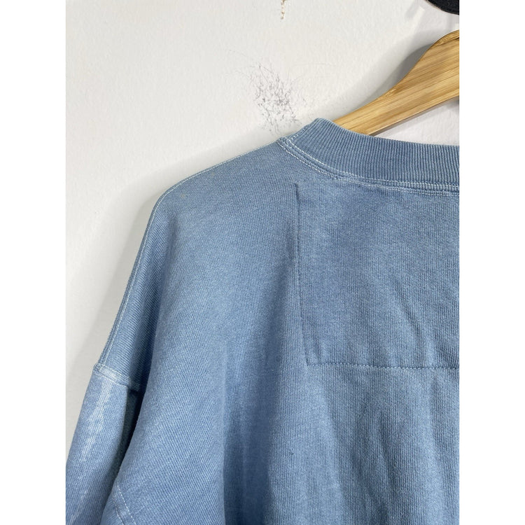 Men’s Blue Vintage 90s Penn State Classic Collage Football Sweatshirt Sz Large