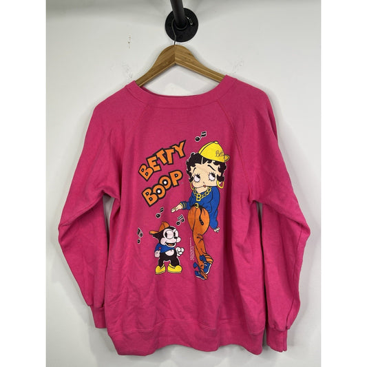 Vintage Womens 1994 Betty Boop Large Pink Sweatshirt