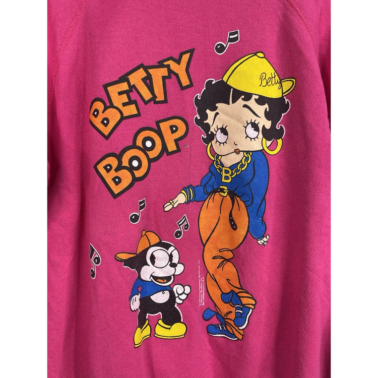 Vintage Womens 1994 Betty Boop Large Pink Sweatshirt