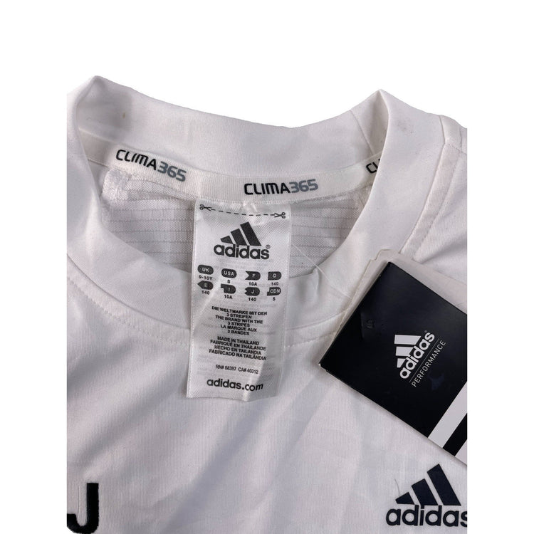 Kids Adidas Clima365 White ASIJ Tennis Graphic Performance Shirt Size S