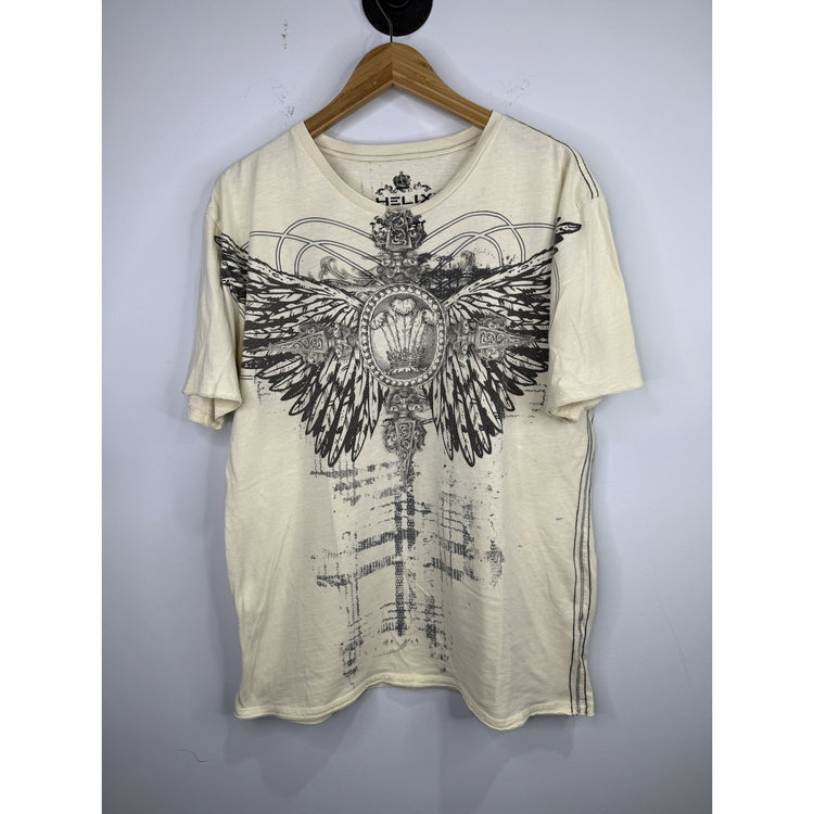 Mens Y2k Helix T-shirt Size Xl