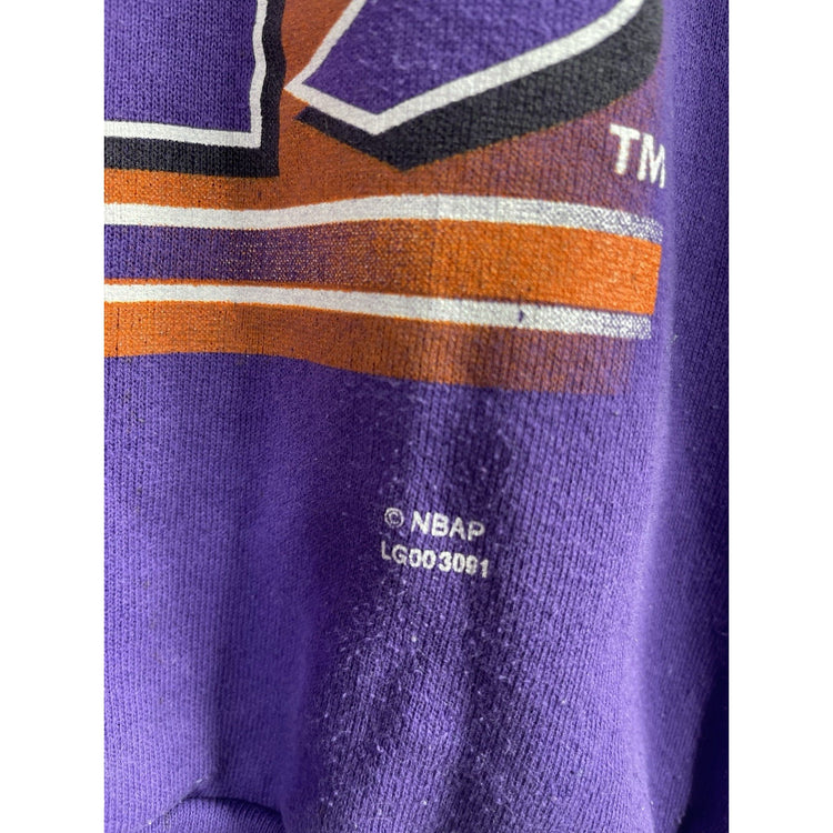 Mens Vintage Phoenix Suns Purple Pullover Sweatshirt Sz XL