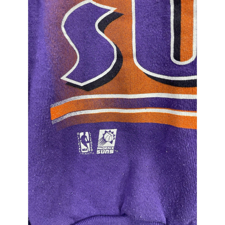 Mens Vintage Phoenix Suns Purple Pullover Sweatshirt Sz XL