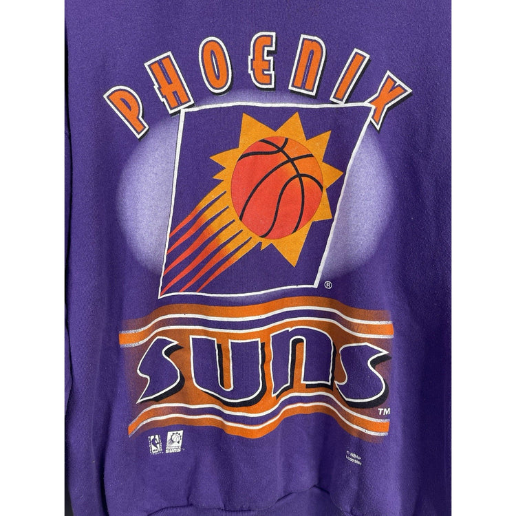 Mens Vintage Phoenix Suns Purple Pullover Sweatshirt Sz XL