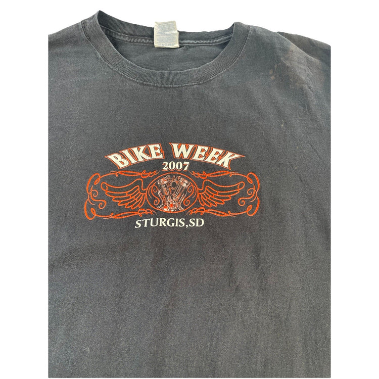 Men Delta Black “Bike Week 2007 “Graphic Long Sleeve Shirt Size Xl