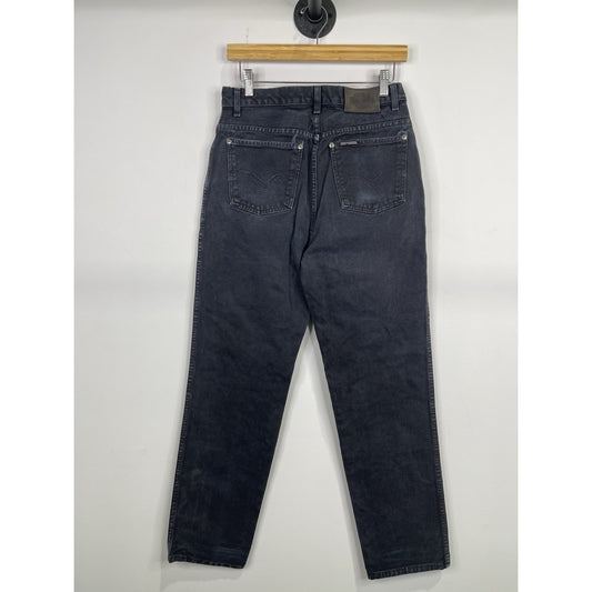 Men’s Harley Davidson Jeans Black Denim Straight Leg Distressed Pants 31x32