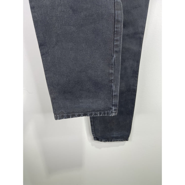 Men’s Harley Davidson Jeans Black Denim Straight Leg Distressed Pants 31x32