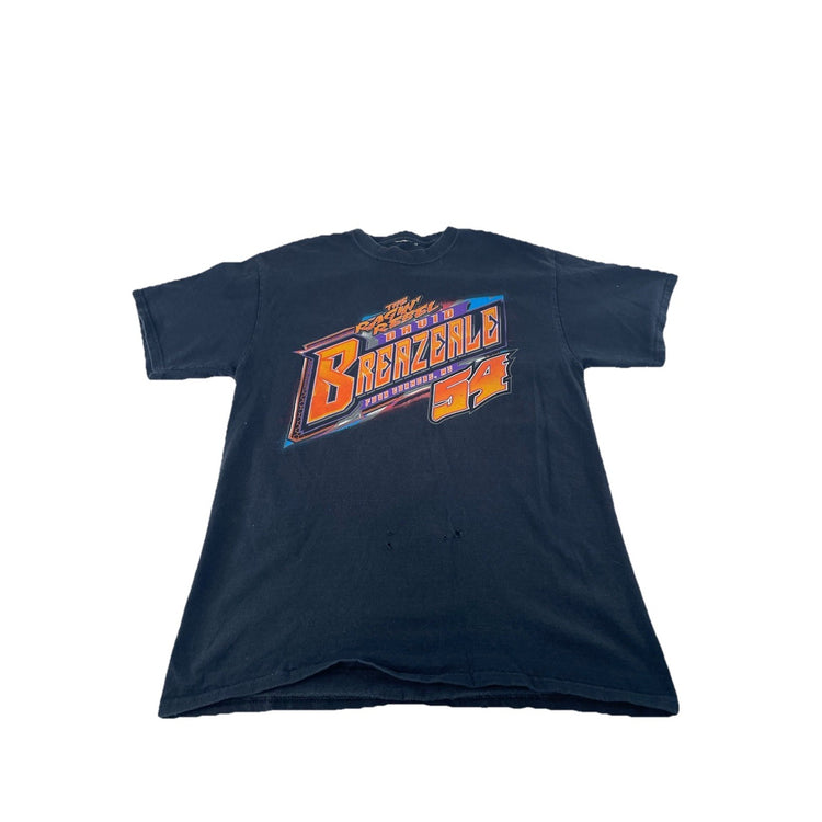 Mens Vintage David Brezeale #54 The Ragin' Rebel Racing T-Shirt Size S