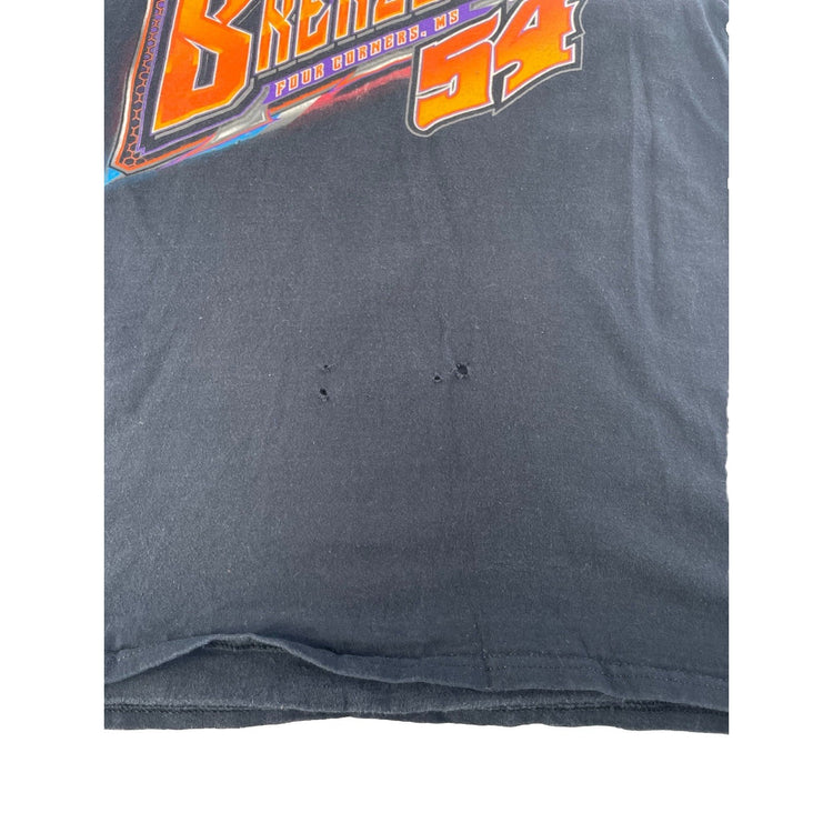 Mens Vintage David Brezeale #54 The Ragin' Rebel Racing T-Shirt Size S