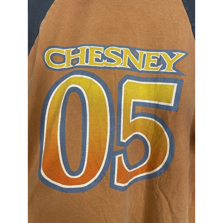 Men’s Vintage 2005 Kenny Chesney Raglan T Shirt Somewhere In The Sun Tour Sz L