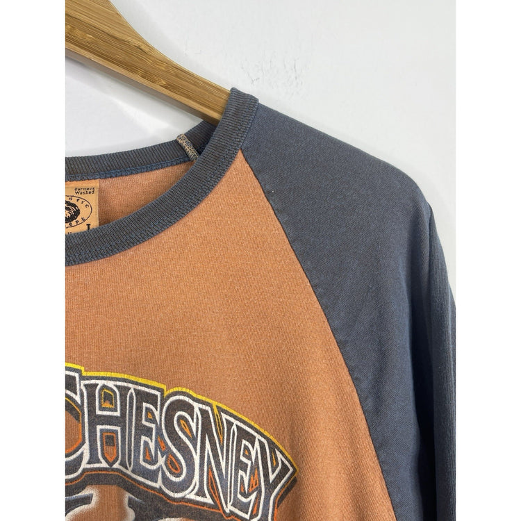 Men’s Vintage 2005 Kenny Chesney Raglan T Shirt Somewhere In The Sun Tour Sz L