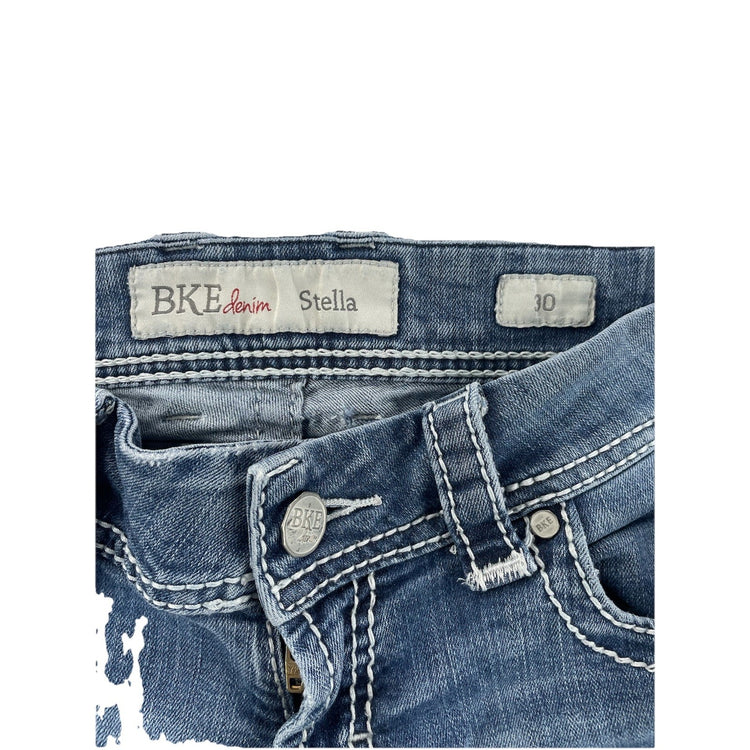 Women’s BKE Denim Stella Ankle Skinny Blue Jeans Size 30