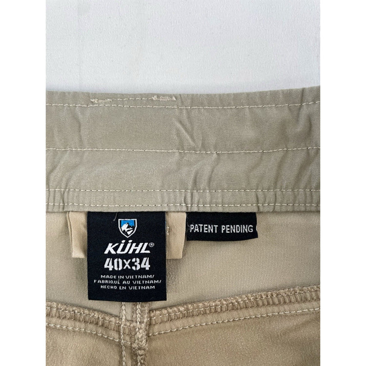 Mens Kuhl Tan Straight Outdoor Pants Size 40x34