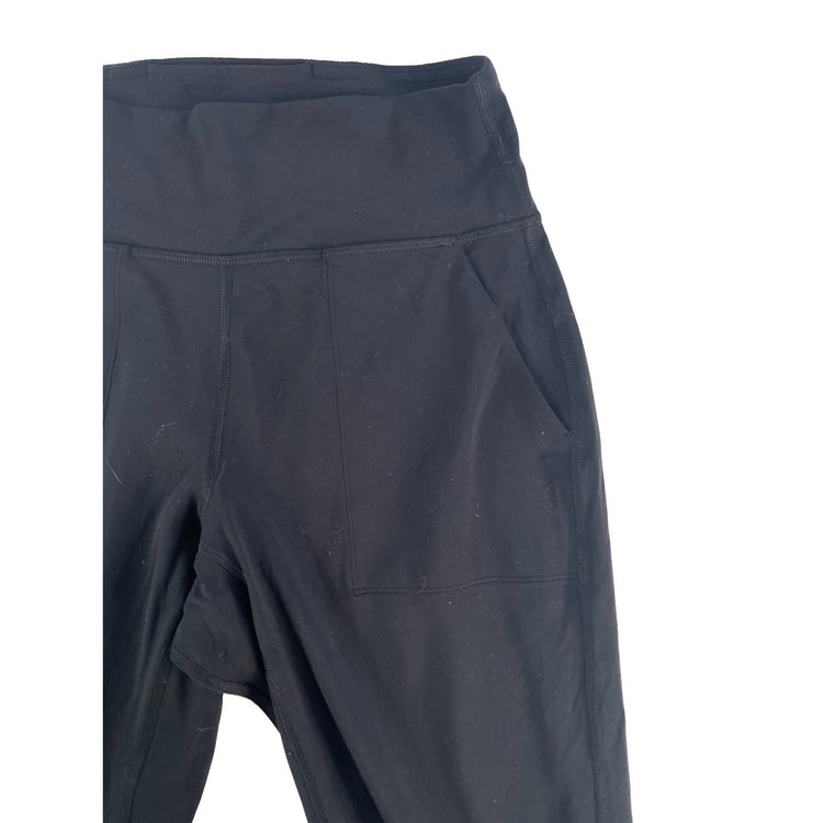 Womens Lululemon Black Spandex Joggers Size 6