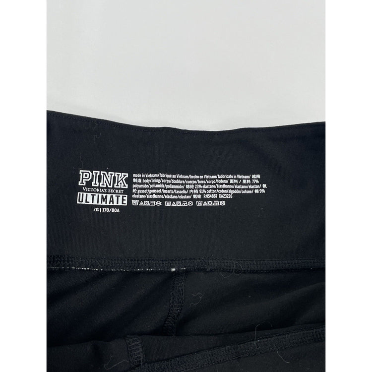 Womens Victoria’s Secret PINK Black Leggings Size XL