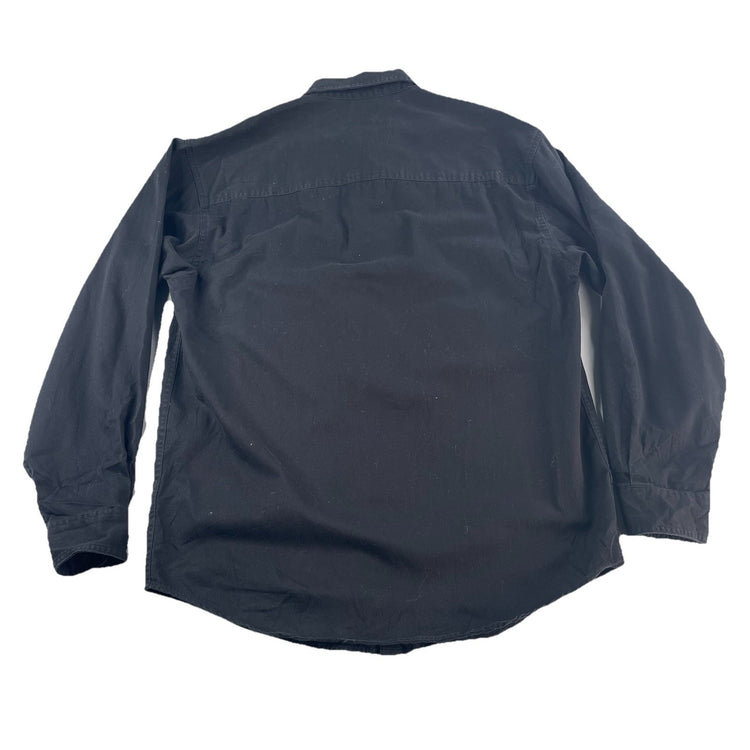 Mens Harley Davidson Classic Black Button-Down Longsleeve Shirt Size M