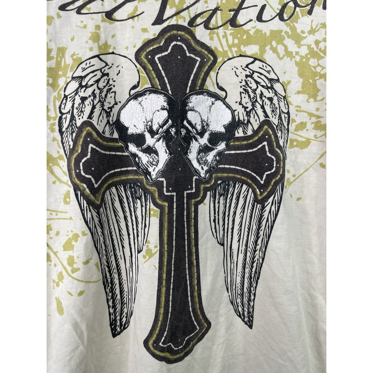 Mens Y2k Affliction Style  T-shirt Size M