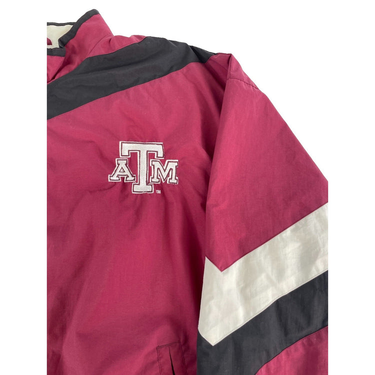 Mens Vintage Texas A&M Aggies Starter Nylon Windbreaker Jacket Size XL
