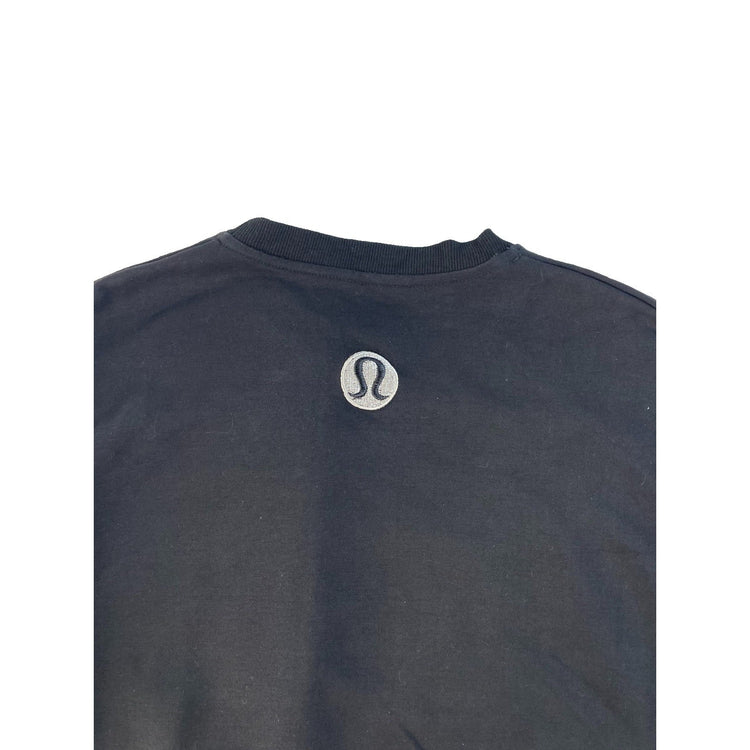 Men's Lululemon Black Crewneck Sweatshirt With Logo Detail Size S