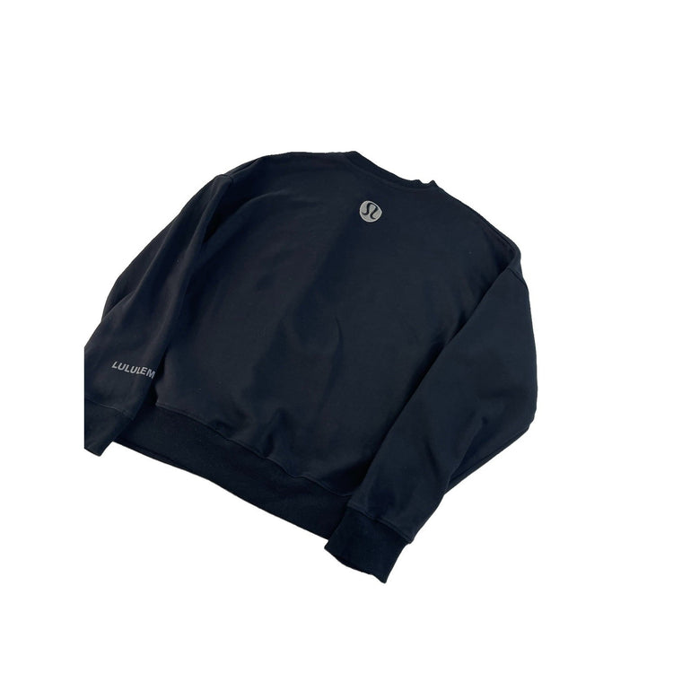 Men's Lululemon Black Crewneck Sweatshirt With Logo Detail Size S