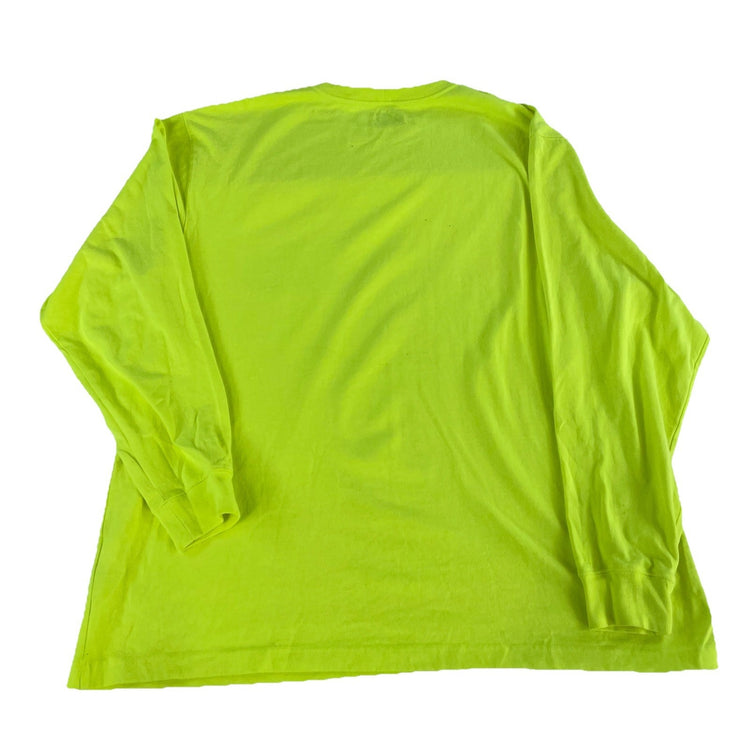Mens Carhartt Neon Green Loose Fit Longsleeve Shirt Size Xl