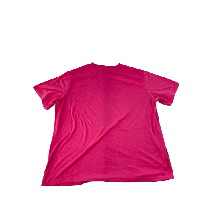Women's Victoria's Secret Pink Floral Logo Graphic T-Shirt Size XL