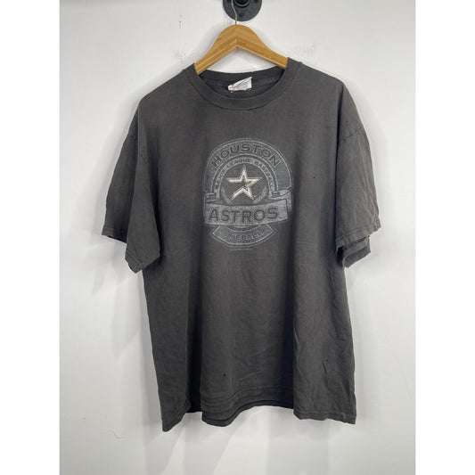 Men’s Vintage 2002 Black Houston Astros Major League Baseball Graphic T Shirt Sz XL