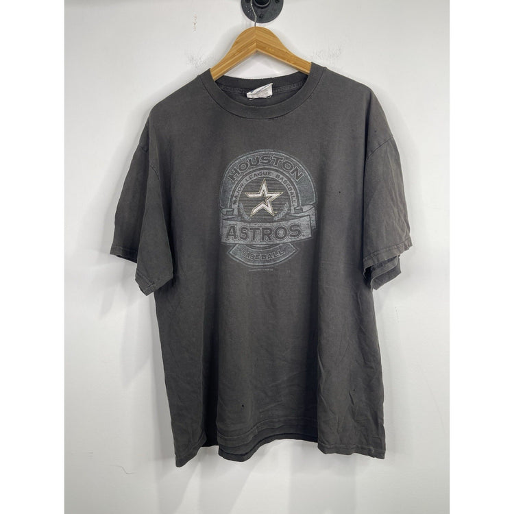 Men’s Vintage 2002 Black Houston Astros Major League Baseball Graphic T Shirt Sz XL