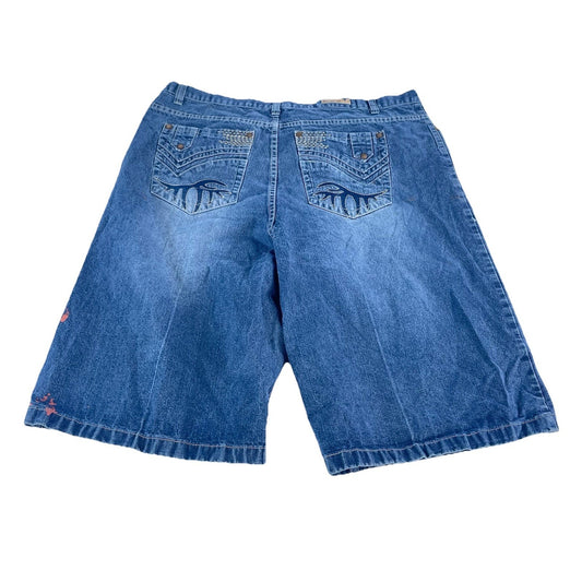 Mens Vintage Indigo 30 Baggy Streetwear Jorts Size 44