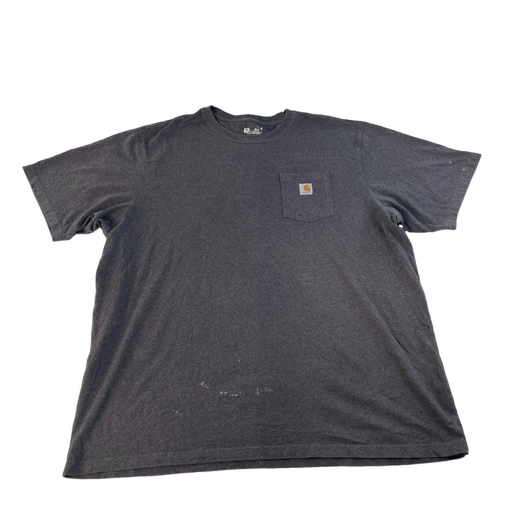 Men's Carhartt Short Sleeve Pocket T-Shirt Charcoal Gray Size 3XL TALL