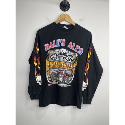 Men’s Vintage 2004 Dale’s Ales Biketoberfest Graphic Long Sleeve T Shirt Sz S
