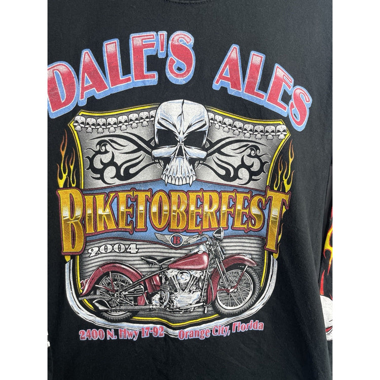 Men’s Vintage 2004 Dale’s Ales Biketoberfest Graphic Long Sleeve T Shirt Sz S