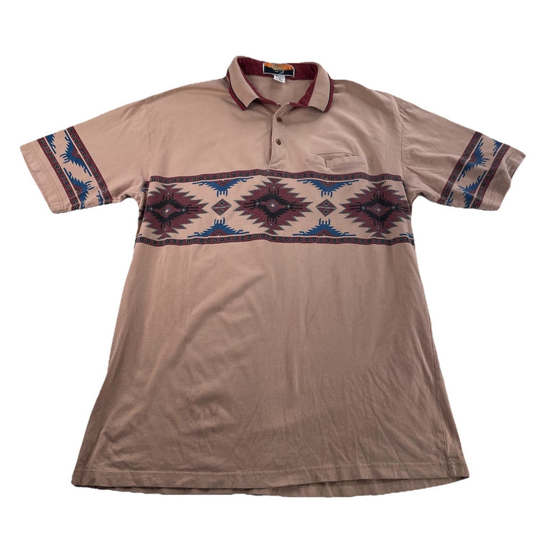 Mens Cripple Creek Western Style Collard Tee Size Xl