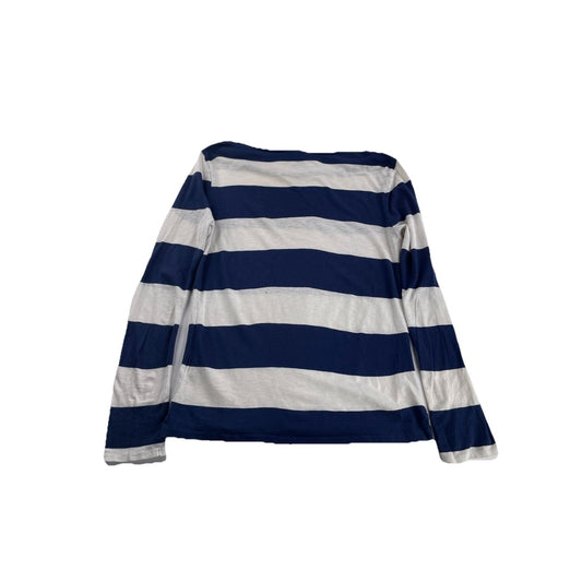 Womens Vintage Ralph Lauren Sport Striped Long Sleeve Shirt Size M
