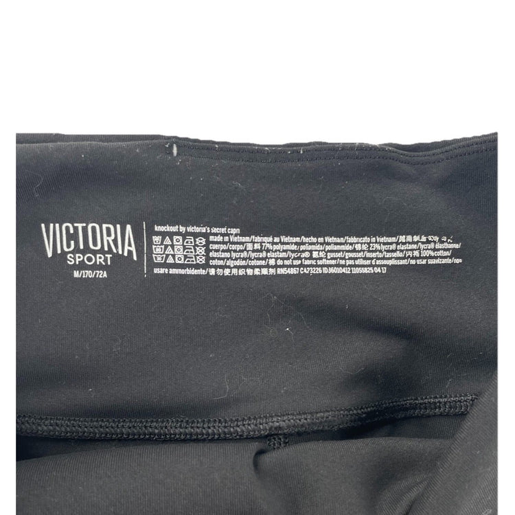 Womens Victoria Secret Basic Black, Athletic Leggings Size M