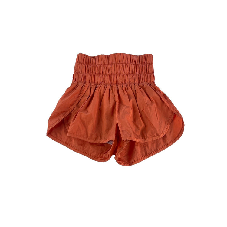 Women Free People FP Movement Burnt Orange High Rise The Way Home Shorts SIZE XS